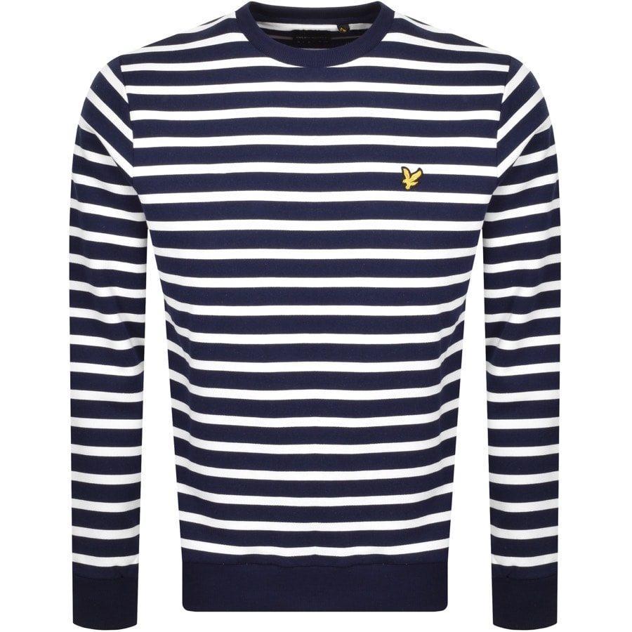 Alternative Image for ProductLyle And Scott Breton Stripe Sweatshirt Navy1